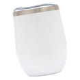 thumbnail image 3 of Vaso aislado al vacío de 12 onzas Kusrkot acero inoxidable blanco Vaso térmico, 3 of 8