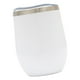 thumbnail image 3 of Vaso de 12 oz, vaso de material acero inoxidable sin vástago con tapa, matraz de doble pared con aislamiento al vacío para , oficina, vino, caf Blanco Yotijar Vaso térmico inoxidable, 3 of 10