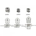 thumbnail image 4 of Fugacal Excentrique Roue, 75pcs Came Écrou Meubles Excentrique Roue Écrou Ensemble 3-en-1 Connecteur Fixation Outils Matériels, Meubles Connecter les Écrous, 4 of 8