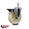 thumbnail image 2 of 5 Nylon Wheel Swivel 7/16 Inch Grip Ring Stem Caster with Brake Service Caster, 2 of 2