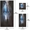 thumbnail image 3 of Coolnut White Wolf Towels Absorbent Bath Towels Set Soft & Comfortable Towel Set for Home Hotel Decor, 3 Piece Washcloth Gift, 3 of 7