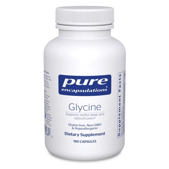 Pure Encapsulations Glycine - Supports Restful Sleep & Liver Detox* - Liver Supplement - Vegan & Gluten-Free - 180 Capsules