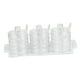 thumbnail image 1 of Tarro de acrílico para especias y condimentos con tapa y cuchara para almacenamiento en la cocina Clear 3 piezas, 1 of 9