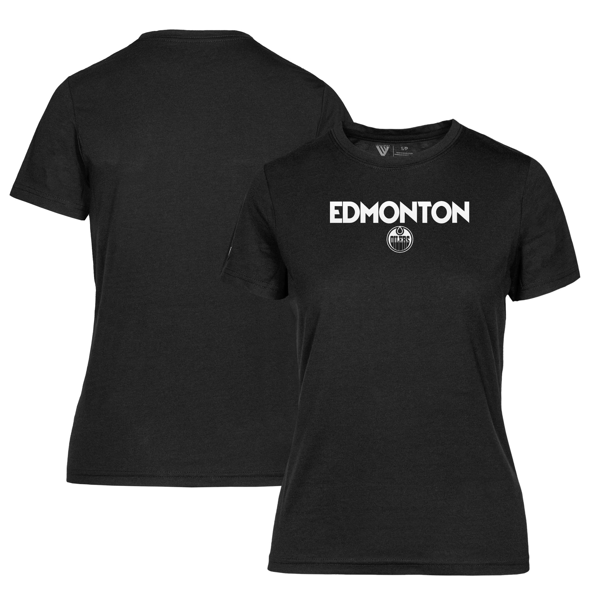 Women's Levelwear Black Edmonton Oilers Maddox City Capsule T-Shirt