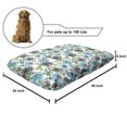 thumbnail image 2 of Rose Pet Bed, Watercolor Effect Design Flowers Spring Theme Pastel Tones Illustration, Chew Resistant Pad for Dogs and Cats Cushion with Removable Cover, 24" x 39", Multicolor, by Ambesonne, 2 of 4