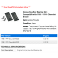 thumbnail image 2 of Connecting Rod Bearing Set - Compatible with 1988 - 1999 Chevrolet K1500 - Sealed Power, 2 of 2