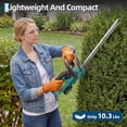 thumbnail image 3 of 22.4'' Hedge Trimmer Cordless, 2 * 2.0Ah Batteries and Charger, Handheld Electric Trimmers/Grass Shrub Pruning Cutter, Lightweight & Compact Hedge Shear for Garden, Lawn, 3 of 7