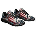 thumbnail image 6 of Nativity Of Jesus O Holy Night ChriStas American flag Shoes Sneakers for Women Men Black Size 11.5, 6 of 7