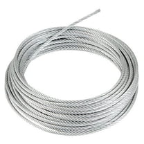 3/8", 7x19 Galvanized Cable: 50, 100, 150, 200, 250 and 500 ft (100 ft Coil)