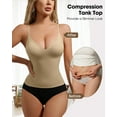 thumbnail image 5 of USEASY Shapewear Tank Tops with Bulit in Bra for Women Tummy Control Seamless Slimming Compression Tank Camisole, 5 of 7