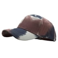 thumbnail image 2 of Gorra de pescador teñida con lazo para verano, con protección solar para hombre y mujer Marrón Rojizo + Gris + Blanco, 2 of 3