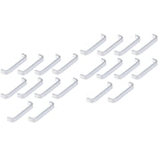 Masteelf 20 pcs Aluminum Alloy Kitchen Cabinet Drawer Door Knobs Pull Handle (Silver)