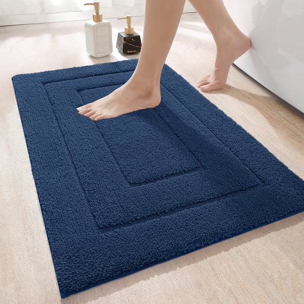 Alfombra De Baño Smiry Luxury Chenille Extrasuave Y Absorbente, Color