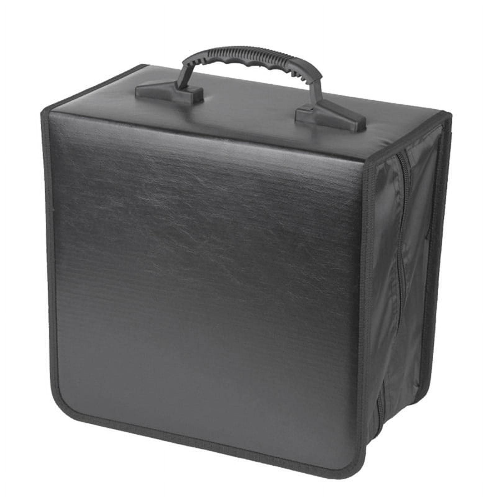 alavisxf xx Large Capacity CD DVD Case with Zipper Nylon Black