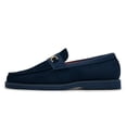 thumbnail image 2 of Men Tayno Dressy Casual Penny Loafer Soft Micro Suede Comfortable Drive Navy, 2 of 6
