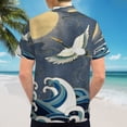thumbnail image 6 of High Quality Hawaiian Shirts for Men Short Sleeve Aloha Beach Shirt Floral Summer Casual Button Down Shirts Blouses MXMRAQ, 6 of 7