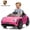 Pink, variant on Winado Licensed Porsche Taycan 12V Kids Electric Ride On Car with Remote Control, Ages 3-5, White