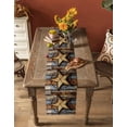 thumbnail image 4 of Table Runner Dresser Scarf 13 x 108 Inch Stars Art Rustic Independence Day Patriotic Table Runners Non-Slip Heat Kitchen Dining Table Decor for Indoor Outdoor Home Party Decoration, 4 of 7
