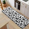 thumbnail image 5 of Black White Cow Pattern Kitchen Rug Mat,Kitchen Runner Rugs Non Skid Washable,Decorative Kitchen Floor Mats for Kitchen,Sink,Laundry,17"x47.2", 5 of 7