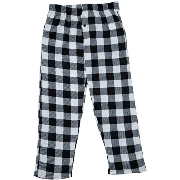 buffalo plaid jogger pajama pants