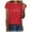 Red, variant on XUELUO Boho Tops For Women Summer Heart Print Round Neck Short Sleeve Fashion Casual Shirts For Women T-shirts Holiday Wear,Red,XL