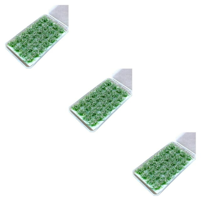 Redempat 28pack/lot Easy To And Realistic Detail Flower Cluster Model With Static Grasses Tufts Suitable Rose powder 3Set