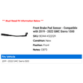 thumbnail image 2 of Front Brake Pad Sensor - Compatible with 2019 - 2022 GMC Sierra 1500 2020 2021, 2 of 2