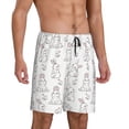 thumbnail image 2 of Fotbe Bunny And Bird Pantalones Cortos de Pijama para Hombre, Ropa de Dormir, Pantalones de Pijama Cortos para Hombre-Medium, 2 of 6