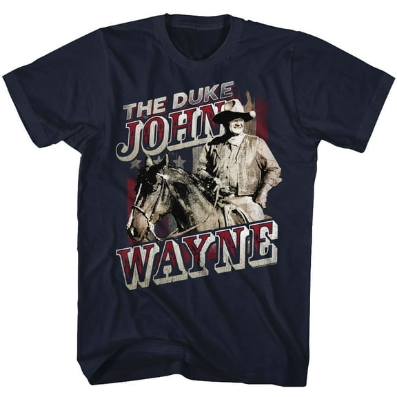 John Wayne The Duke Navy Adult T-Shirt