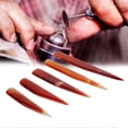 thumbnail image 3 of 5pcs Agate Knife Burnisher Hand Craft Jewelry Making Tool for Gold/Silver Polishing (Red), 3 of 4