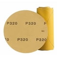 thumbnail image 1 of 100 discos de lijado PSA de 6 pulgadas, grano 320, rollo de papel de lija con respaldo adhesivo, papel de lija adhesivo para lijadora DA, papel de lija autoadhesivo redondo de óxido de aluminio con re, 1 of 1