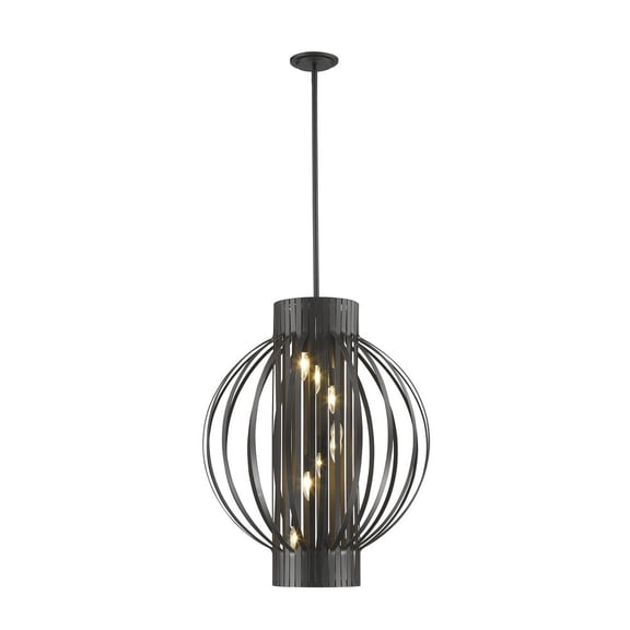 8 Light Pendant In Metropolitan Style 24 Inches Wide By 30 Inches High-Bronze Finish Z-Lite 436-24Brz