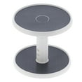 thumbnail image 2 of Organizador de gabinete Jadeshay estante para especias giratorio de 2 niveles color Gris Blanco, 2 of 8
