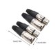 thumbnail image 2 of WEUVEB 8Ud Conectores Xlr Negro 3 Macho Y Para Micrófono Audio Y Altavoces, 2 of 8