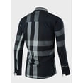 thumbnail image 4 of Fredd Marshall Men's 100% Cotton Long Sleeve Plaid Button-Down Shirt, 4 of 8