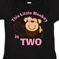 thumbnail image 4 of Inktastic Little Monkey Girl 2nd Birthday Girls Baby Bodysuit, 4 of 5