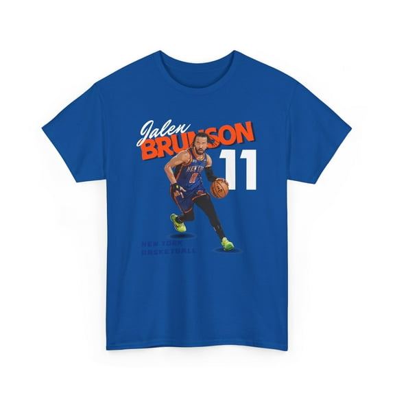 King of New York Jalen Brunson #11 basketball fan Gift Unisex Cotton Tee