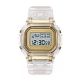 thumbnail image 1 of Reloj Transparente Estilo Retro  Dorado con transparente, 1 of 3