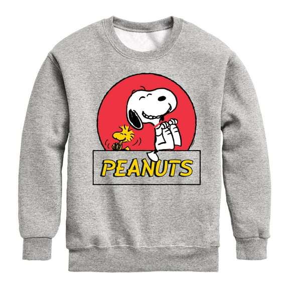 Peanuts - Snoopy Woodstock Circle - Toddler & Youth Crewneck Fleece Sweatshirt
