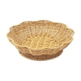 thumbnail image 2 of Hand-Woven Flower-Shaped Storage Basket with High-Legged Base for Kitchen, Fruit, Bread, Snacks, and Home Decor, 25cm Diameter, Yellow, 2 of 6