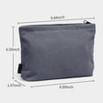 thumbnail image 2 of Cosmetiquera para Maquillaje de Pana Estética Bolsa de Maquillaje para Mujer Bolsa de Cosméticos Pequeña para Viajar Neceser Mujer con Cremallera(GRIS), 2 of 4