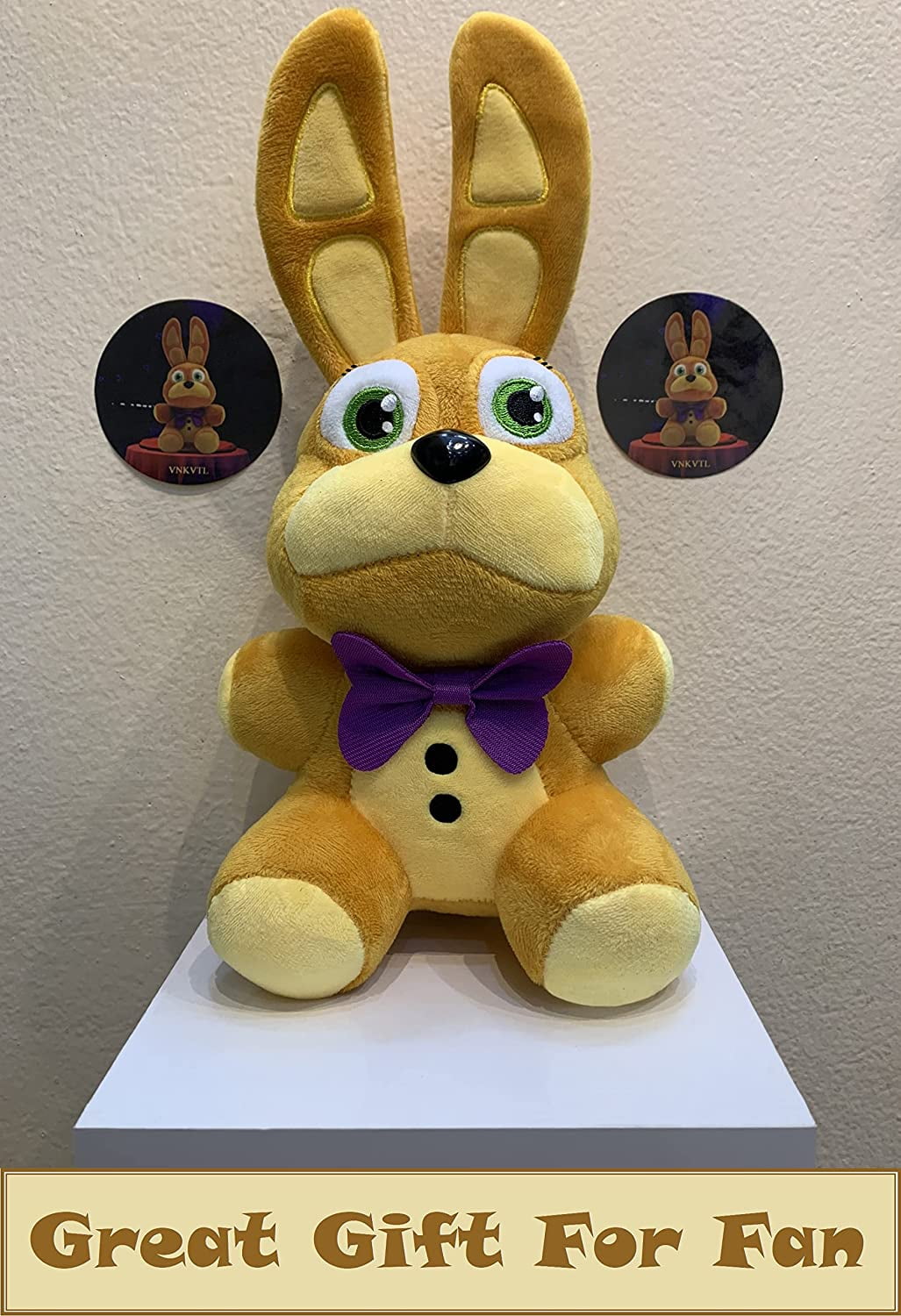 7 Spring Bonnie - Five Nights at Freddy's Plushie FNAF Orange Yellow Bonnie  Plush Toy Stuffed Doll 