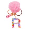 thumbnail image 3 of Isvgxsz Cute Pink Key Chains for Women Girls, Initial Letter Keychains with Tassel, Charms for Key Purse Handbags Backpacks, 3 of 5