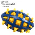 thumbnail image 2 of Dog Toy Ball, Dog Spiky Toy Ball with Squeaker, for Floating Chewing Fetching and Interactive Play, 5.12 x 3.35 x 3.35 Inches (Yellow), 2 of 3