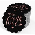 thumbnail image 4 of Inkdotpot Made With Love Wedding Bottle Tag Real Rose Gold Foil Favor Hang Tags Pack Of 100, 4 of 6
