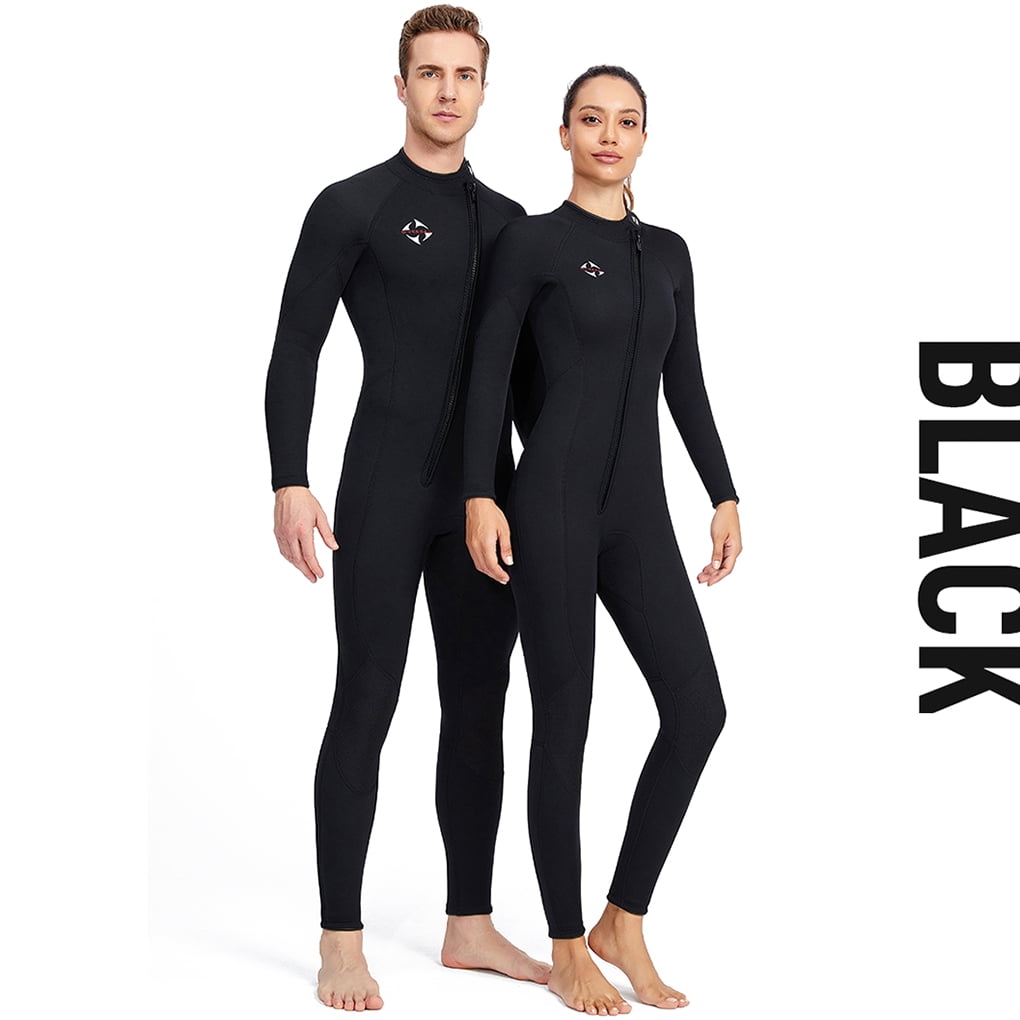 Women Wetsuit Neoprene 3mm Full Body Diving Suit for Diving & Swimming Black 