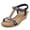 black, variant on Women's Wedges Platform Sandals Open Toe Espadrille Ankle Strap Beach Wedges Sandals for Women