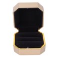 thumbnail image 4 of Caja de almacenamiento de joyería, caja de presentación de anillos, caja de almacenamiento de anillos iluminados flocados, vitrina de joyería ligera, ingeniería de precisión Jadeshay A, 4 of 8