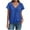 Blue, variant on vigerkar Women's Solid Casual Summer T Shirts Short Sleeve V Neck Tops Tshirts (Khaki, S)