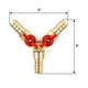 thumbnail image 5 of Conector de manguera en Y, divisor de 3 vías, aleación de latón y Zinc, válvula de bola de gas y aceite de agua de 10mm para riego de jardín (1 pieza), 5 of 5